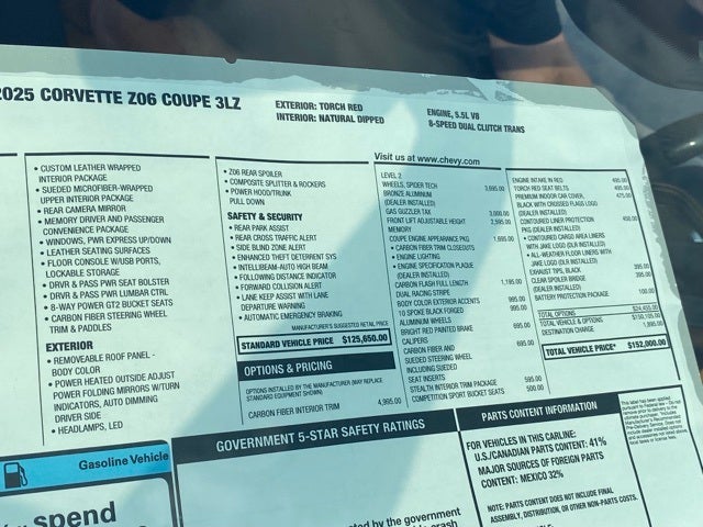 2025 Chevrolet Corvette Z06 3LZ