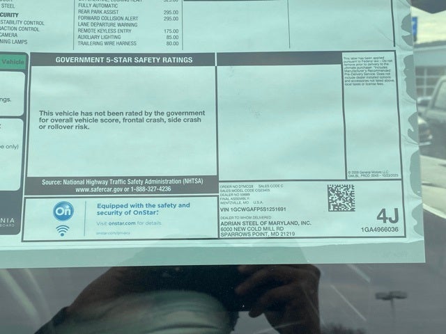 2025 Chevrolet Express 2500 Work Van Cargo