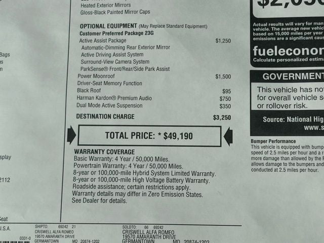 2026 Alfa Romeo Tonale TONALE SPORT SPECIALE AWD