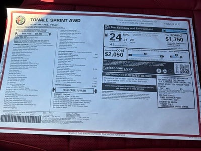 2026 Alfa Romeo Tonale TONALE SPRINT AWD