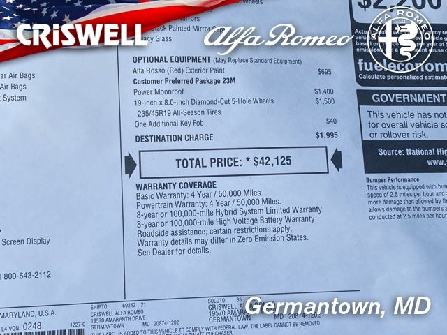 2025 Alfa Romeo Tonale TONALE AWD