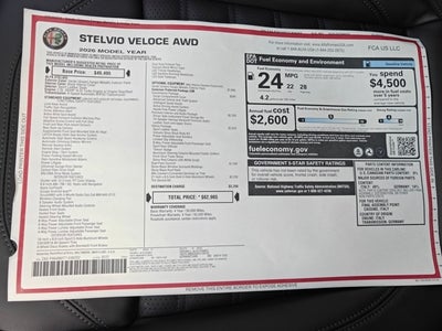 2026 Alfa Romeo Stelvio STELVIO AWD