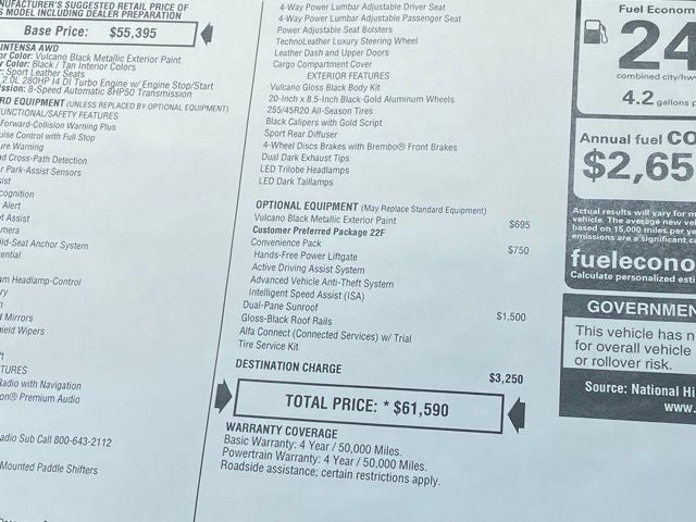 2025 Alfa Romeo Stelvio STELVIO INTENSA AWD