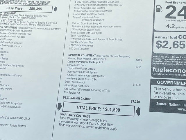 2025 Alfa Romeo Stelvio STELVIO INTENSA AWD