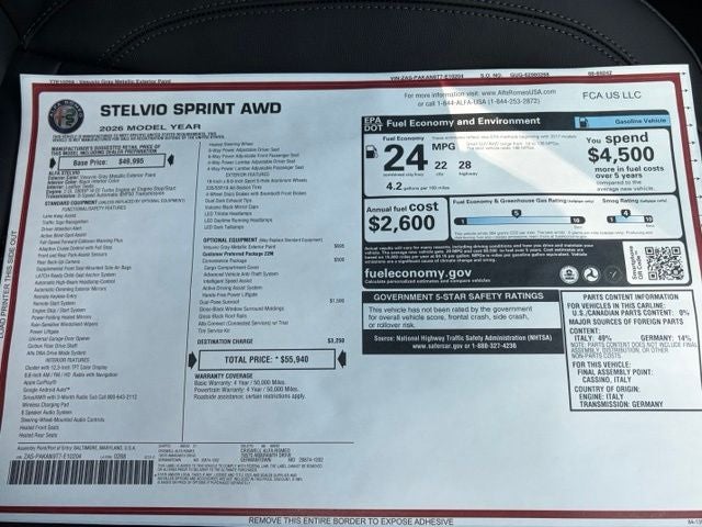 2026 Alfa Romeo Stelvio STELVIO AWD
