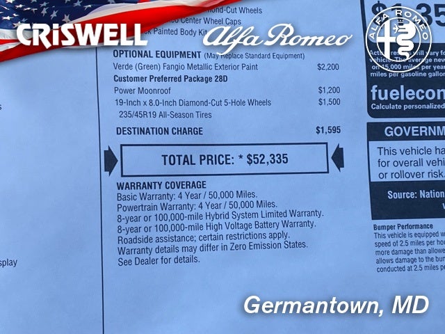 2024 Alfa Romeo Tonale Hybrid Ti EAWD