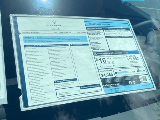 2024 Maserati Levante Trofeo V8 Ultima