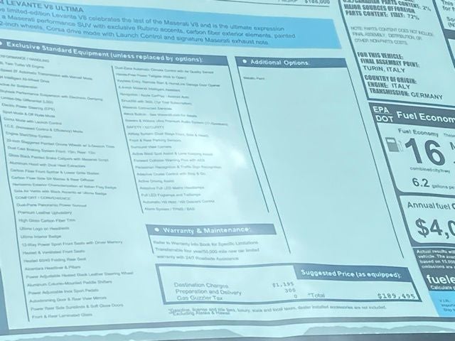 2024 Maserati Levante Trofeo