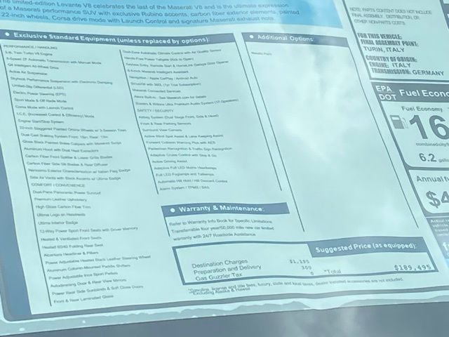 2024 Maserati Levante Trofeo