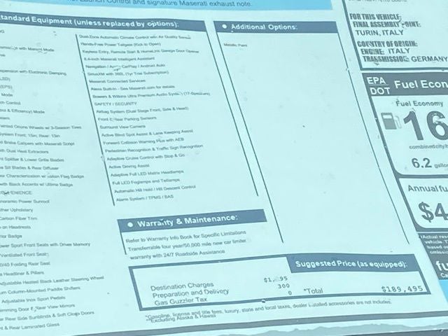 2024 Maserati Levante Trofeo