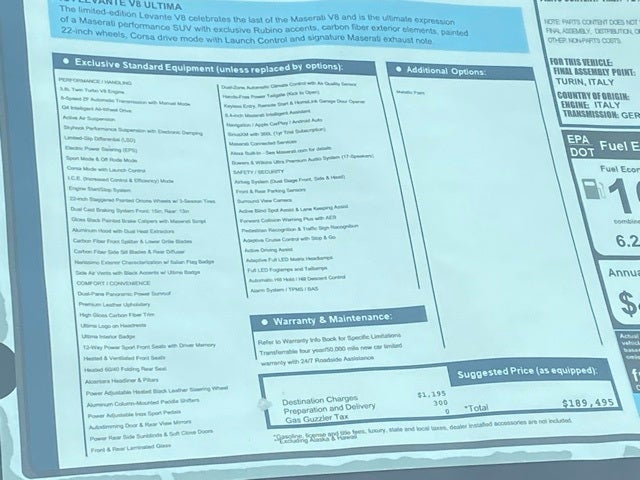 2024 Maserati Levante Trofeo